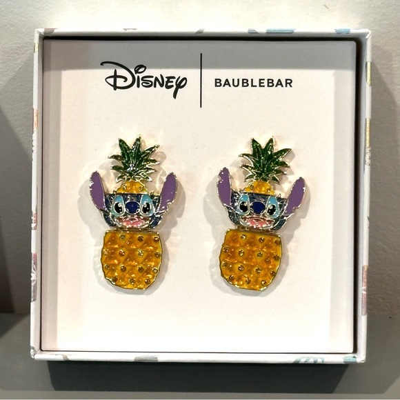 BaubleBar Disney Stitch Pineapple Earrings - Picture 1 of 6